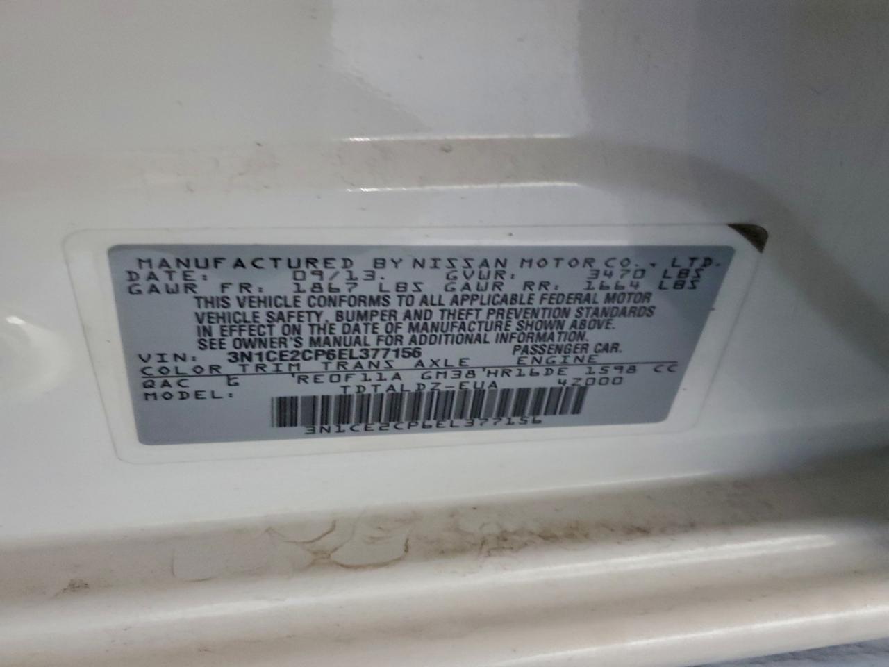 2014 NISSAN Versa Note