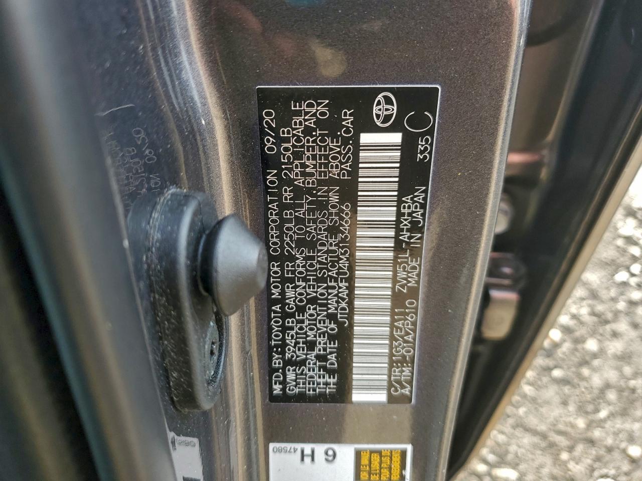 2021 TOYOTA PRIUS