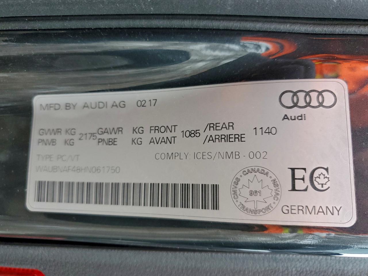 2017 AUDI A4