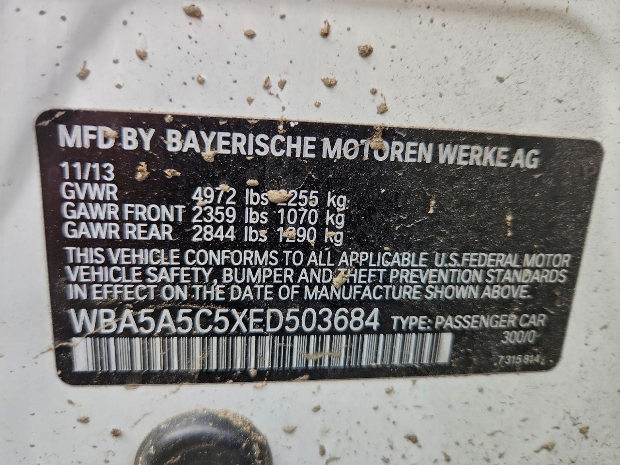 2014 BMW 5 series