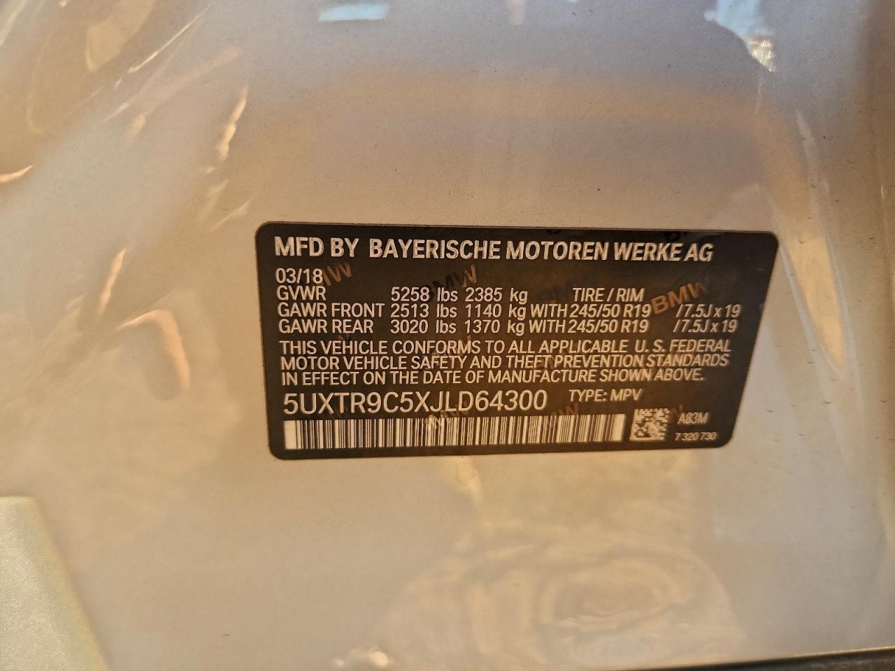 2018 BMW X3
