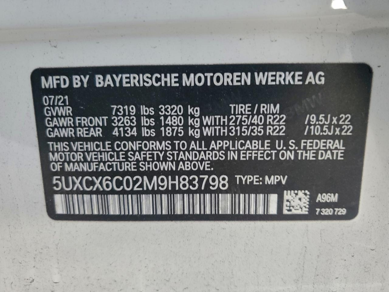 2021 BMW X7