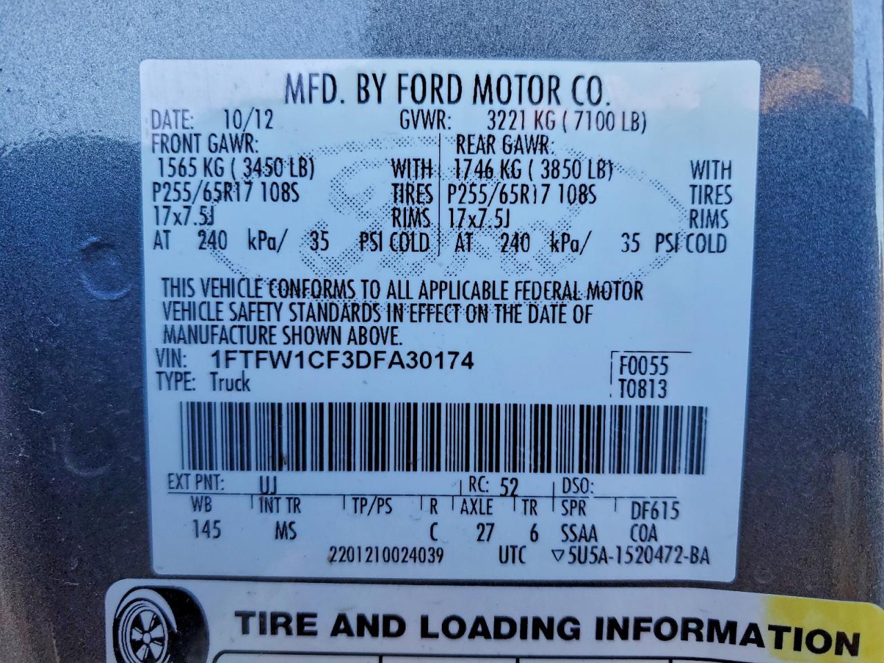 2013 FORD F-150