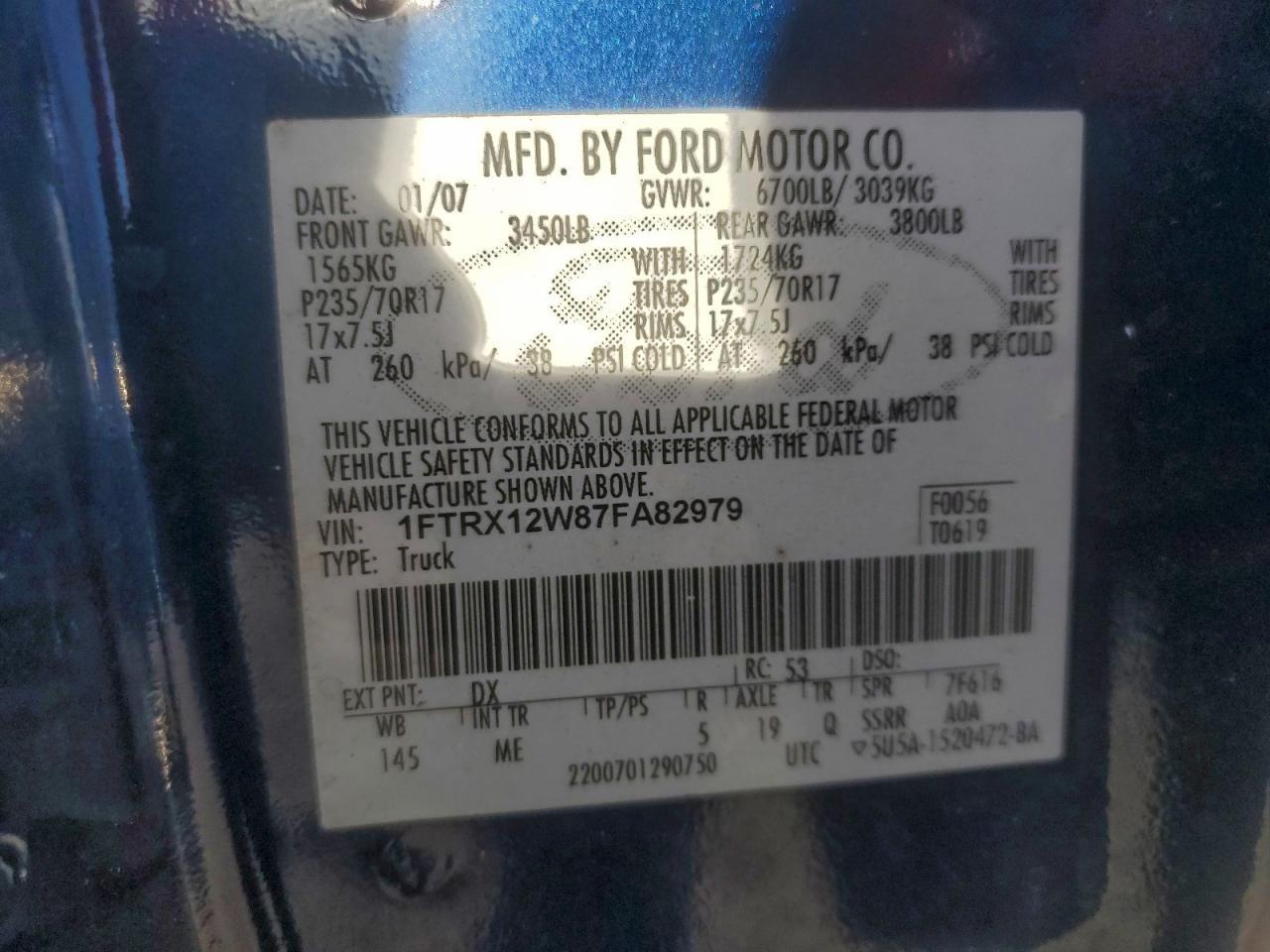 2007 FORD F-150