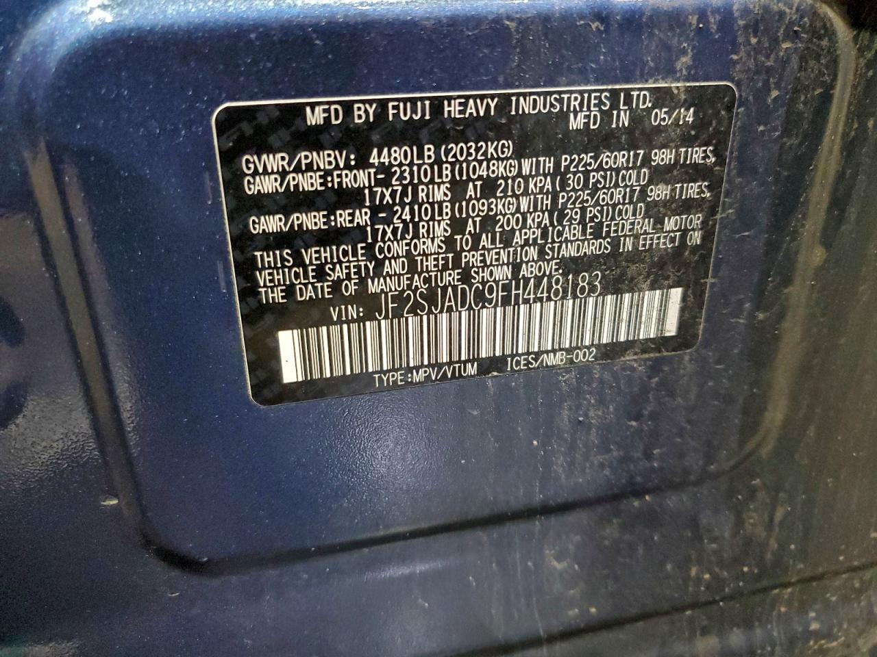 2015 SUBARU FORESTER