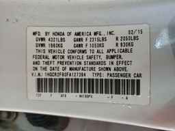 2015 HONDA ACCORD
