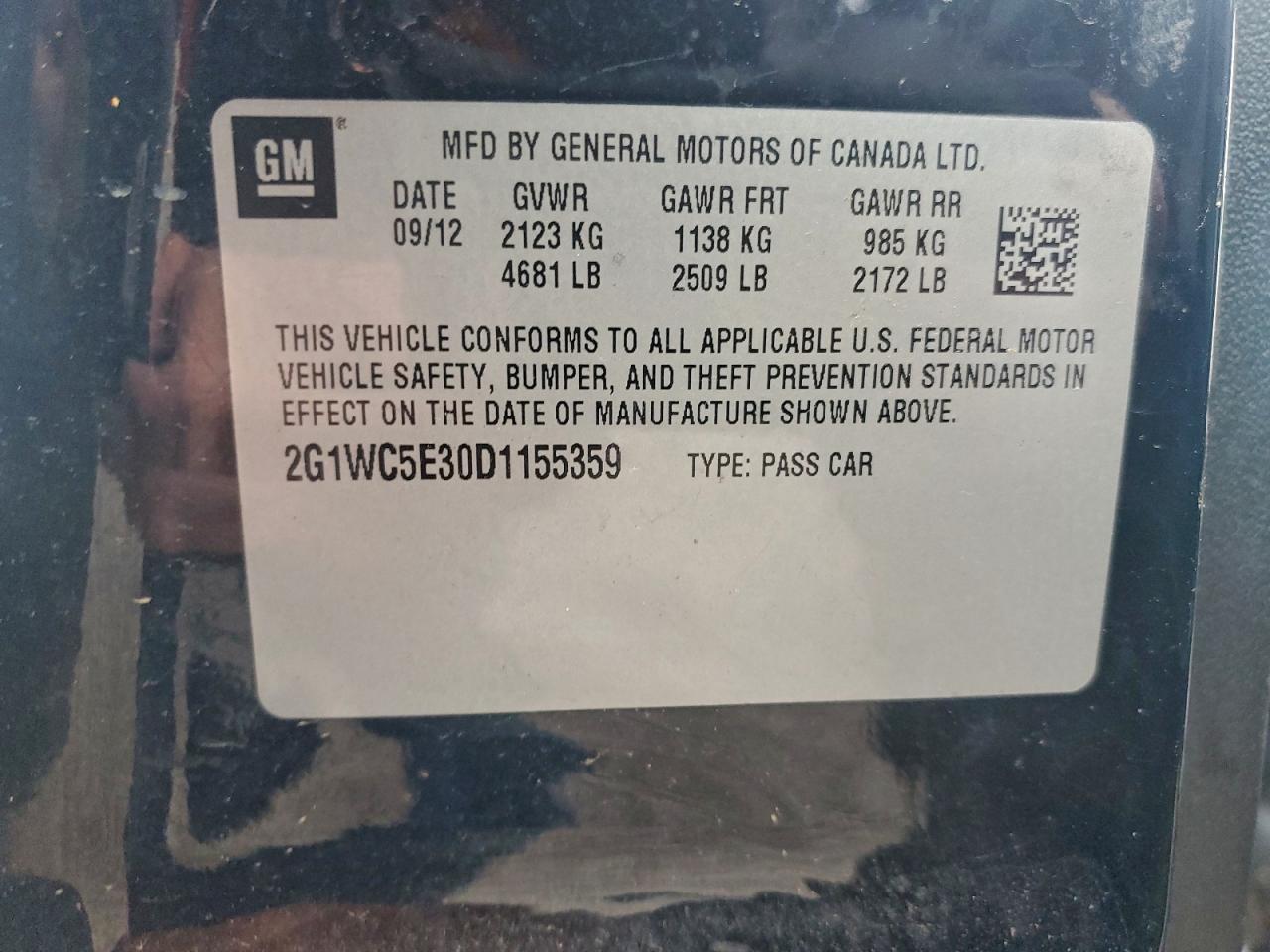 2013 CHEVROLET IMPALA