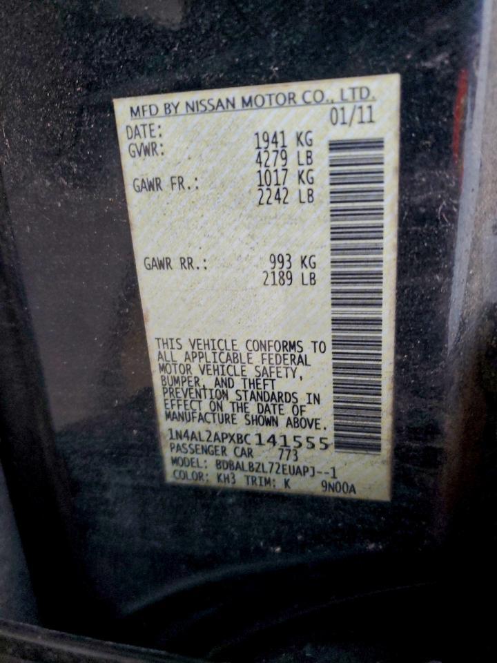 2011 NISSAN ALTIMA