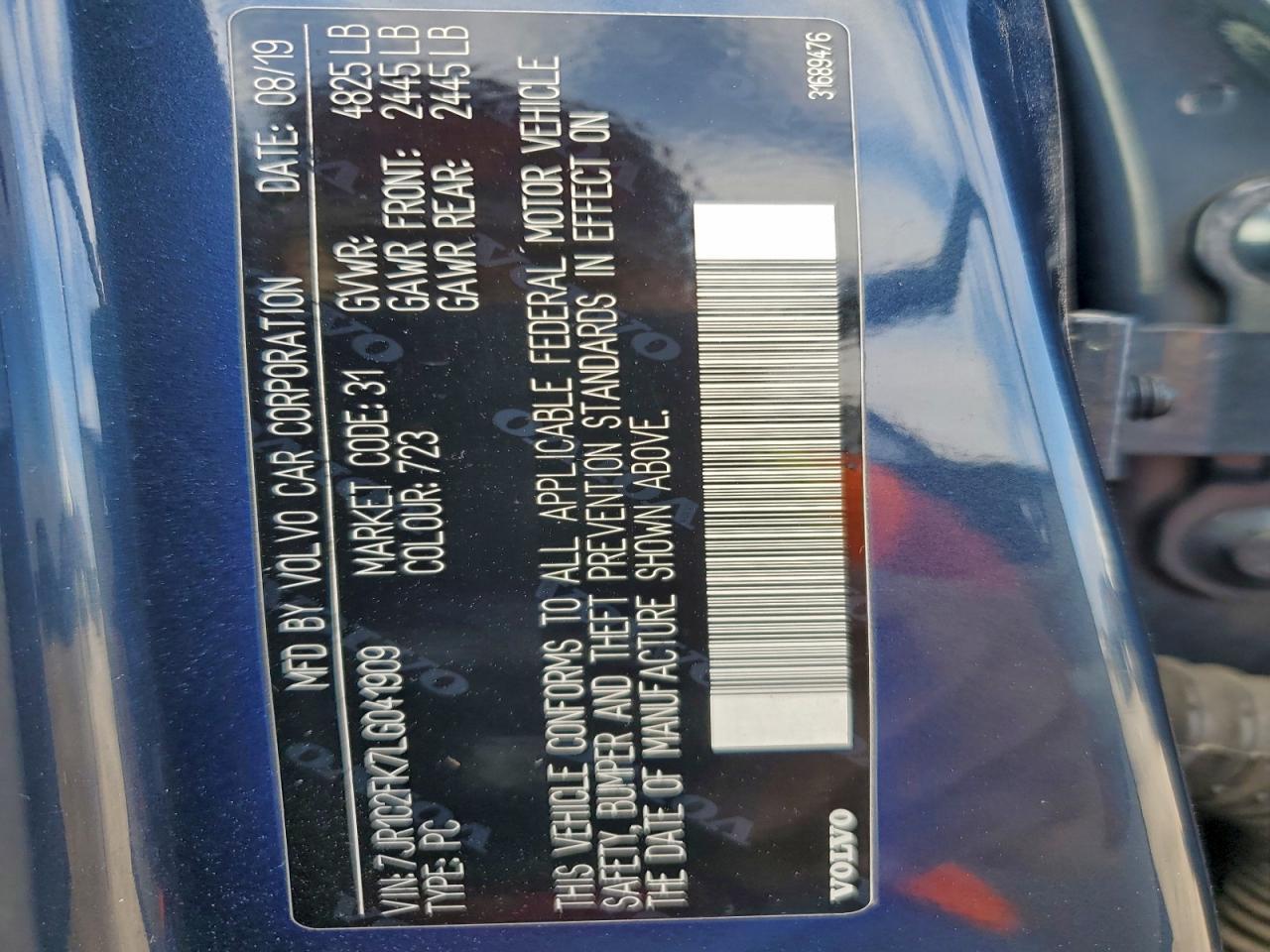 2020 VOLVO S60