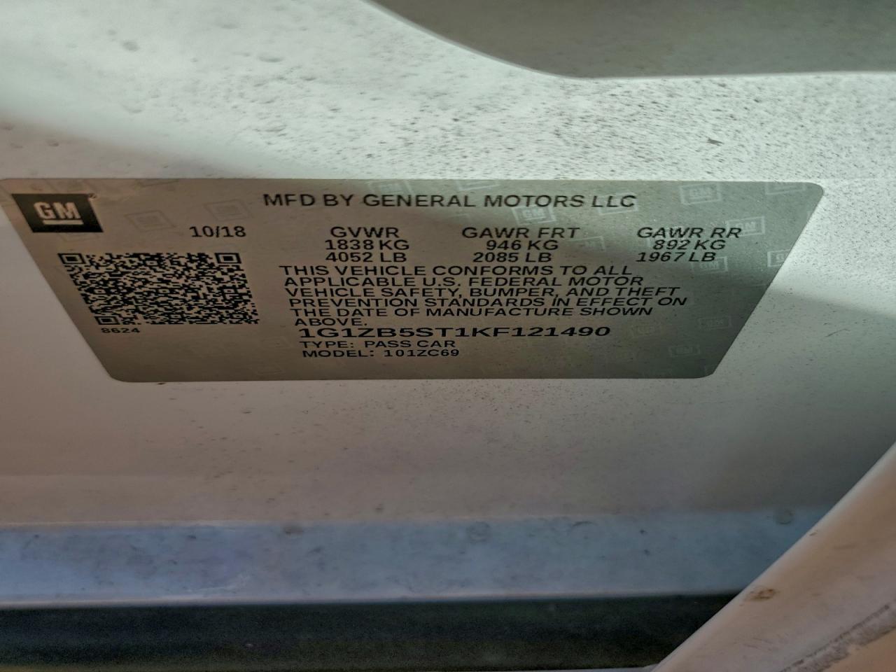 2019 CHEVROLET MALIBU