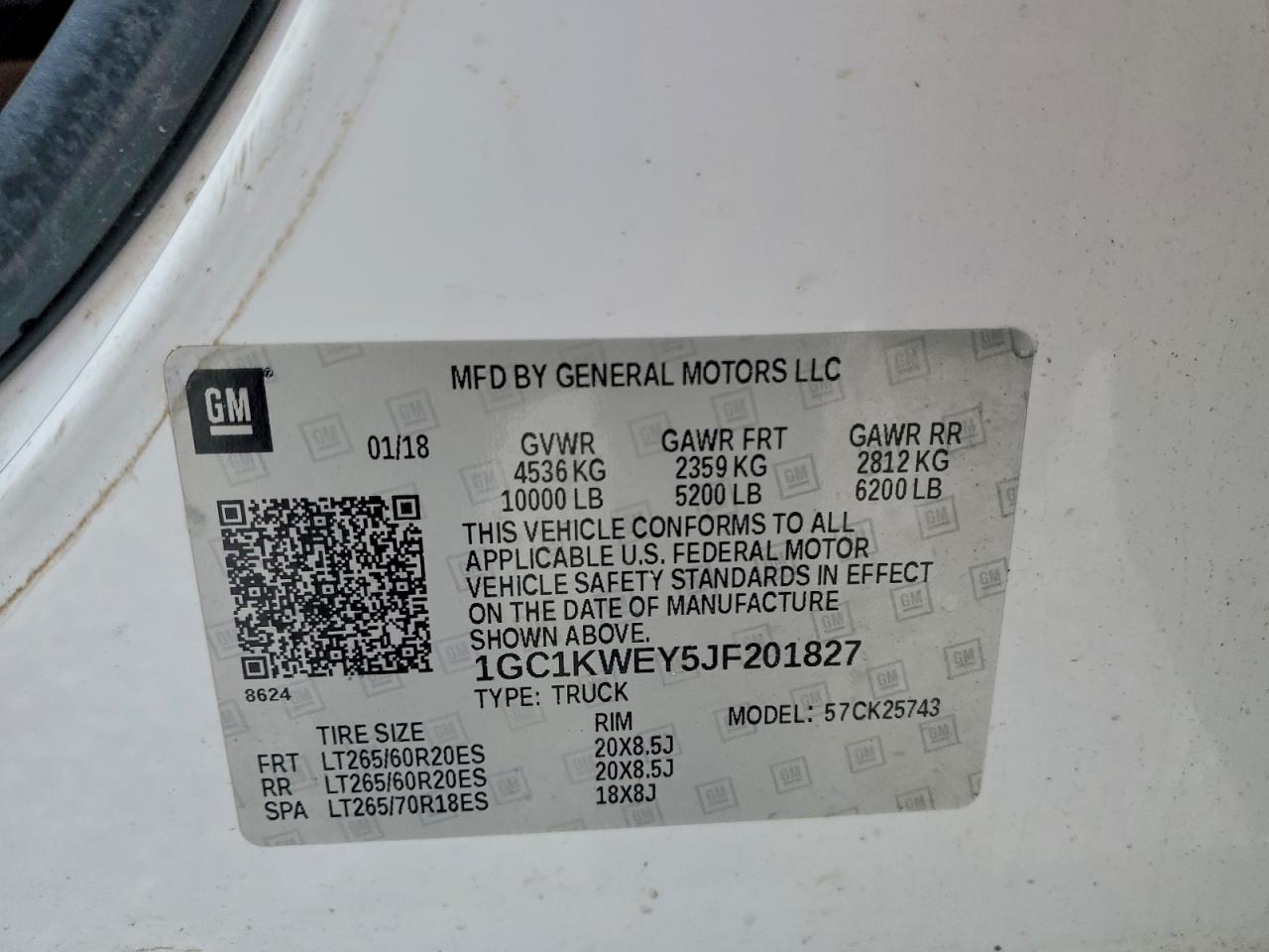 2018 CHEVROLET Silverado 2500