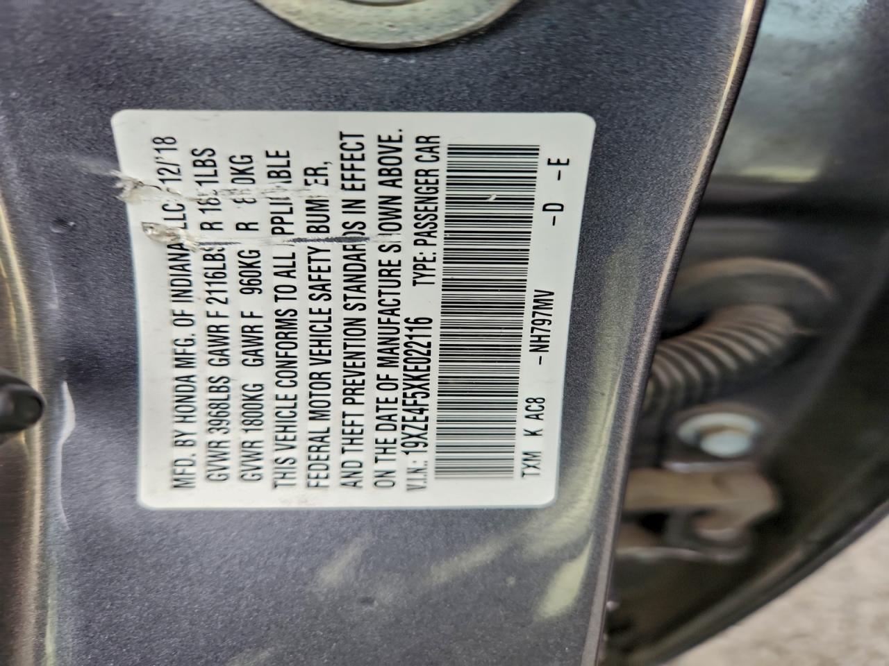 2019 HONDA Insight