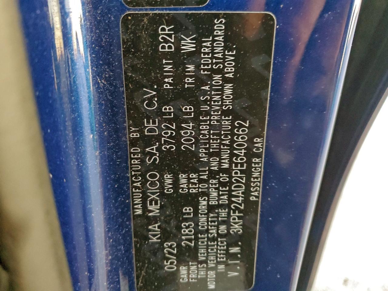 2023 KIA FORTE
