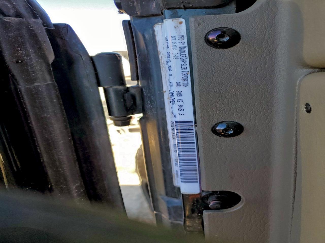 2003 JEEP WRANGLER