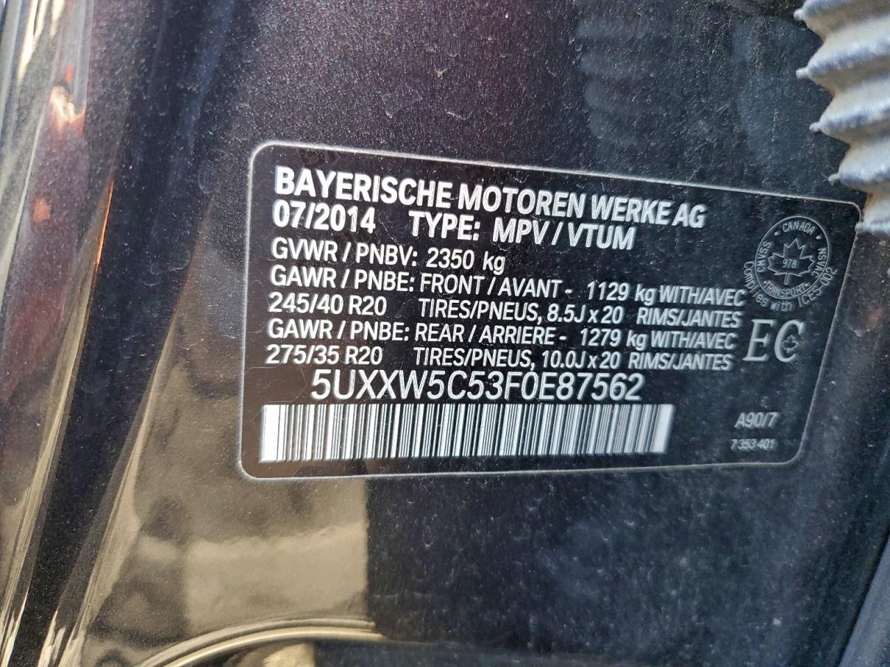 2015 BMW X4