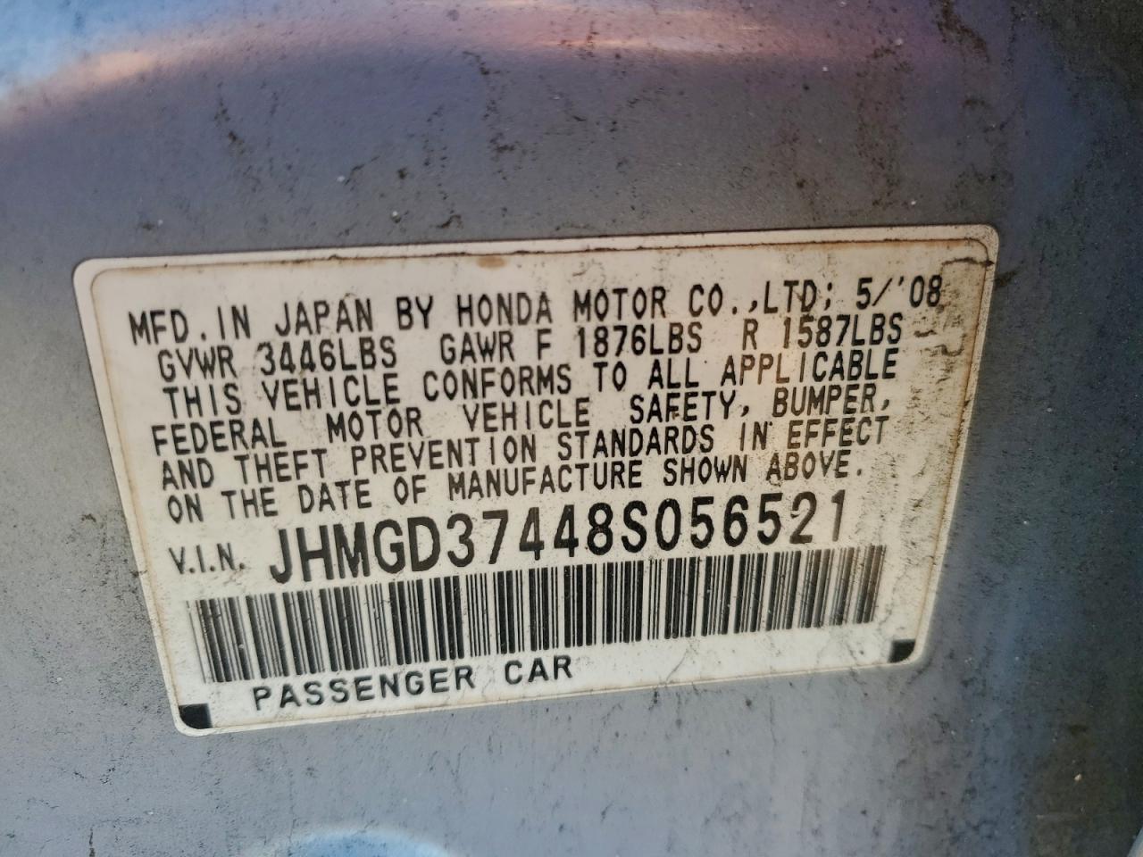 2008 HONDA FIT
