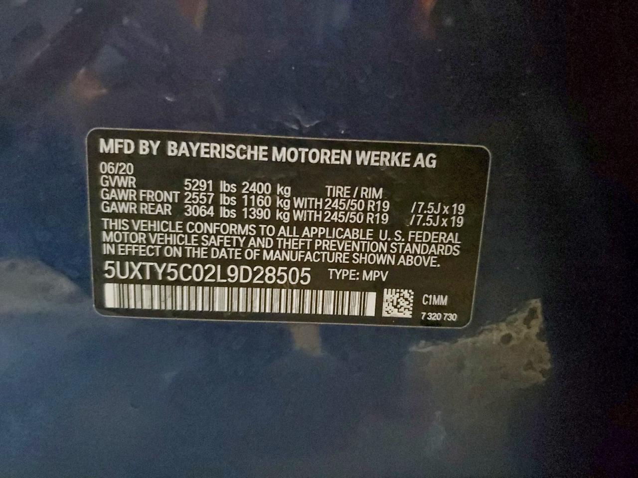 2020 BMW X3
