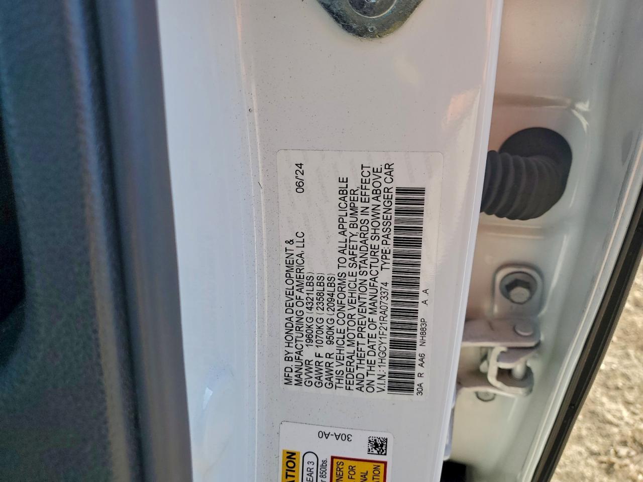 2024 HONDA ACCORD