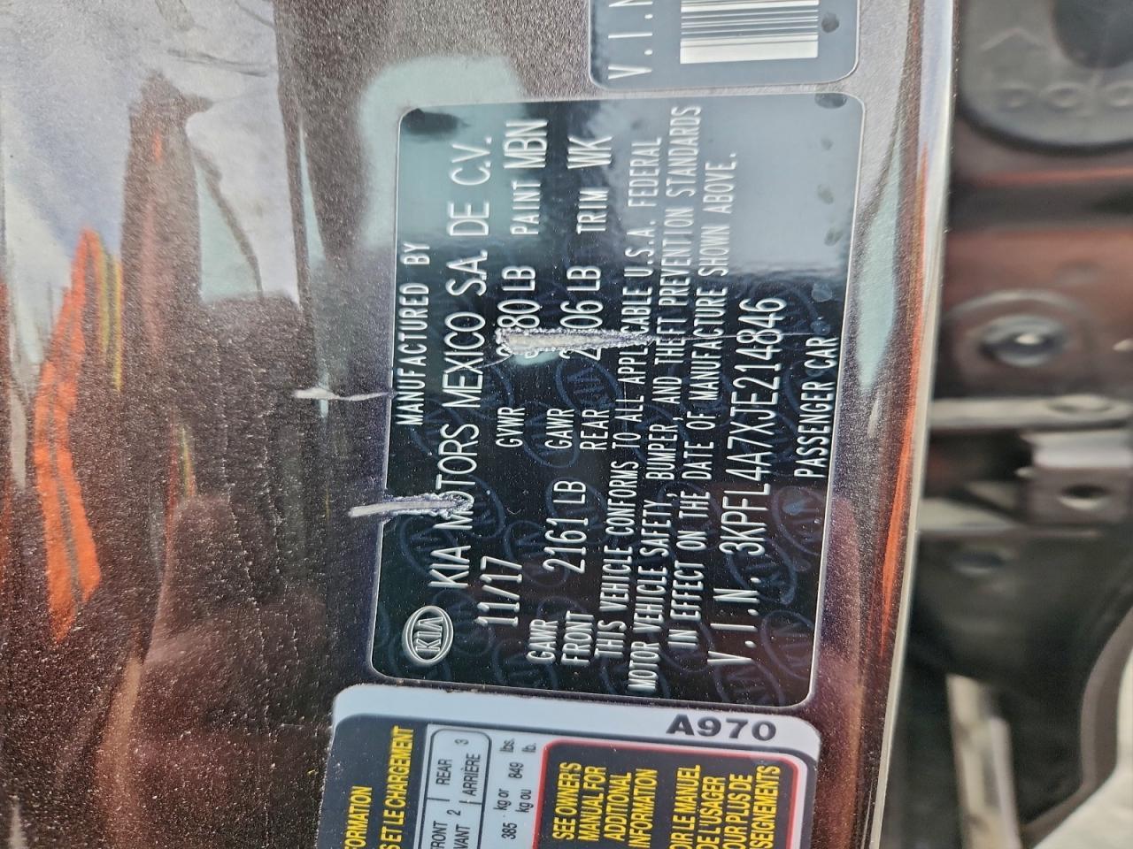 2018 KIA FORTE