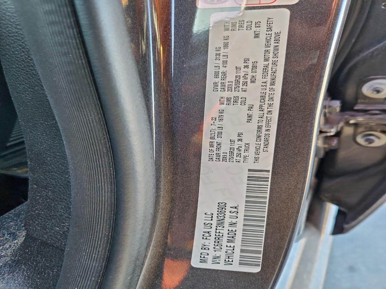 2022 RAM 1500