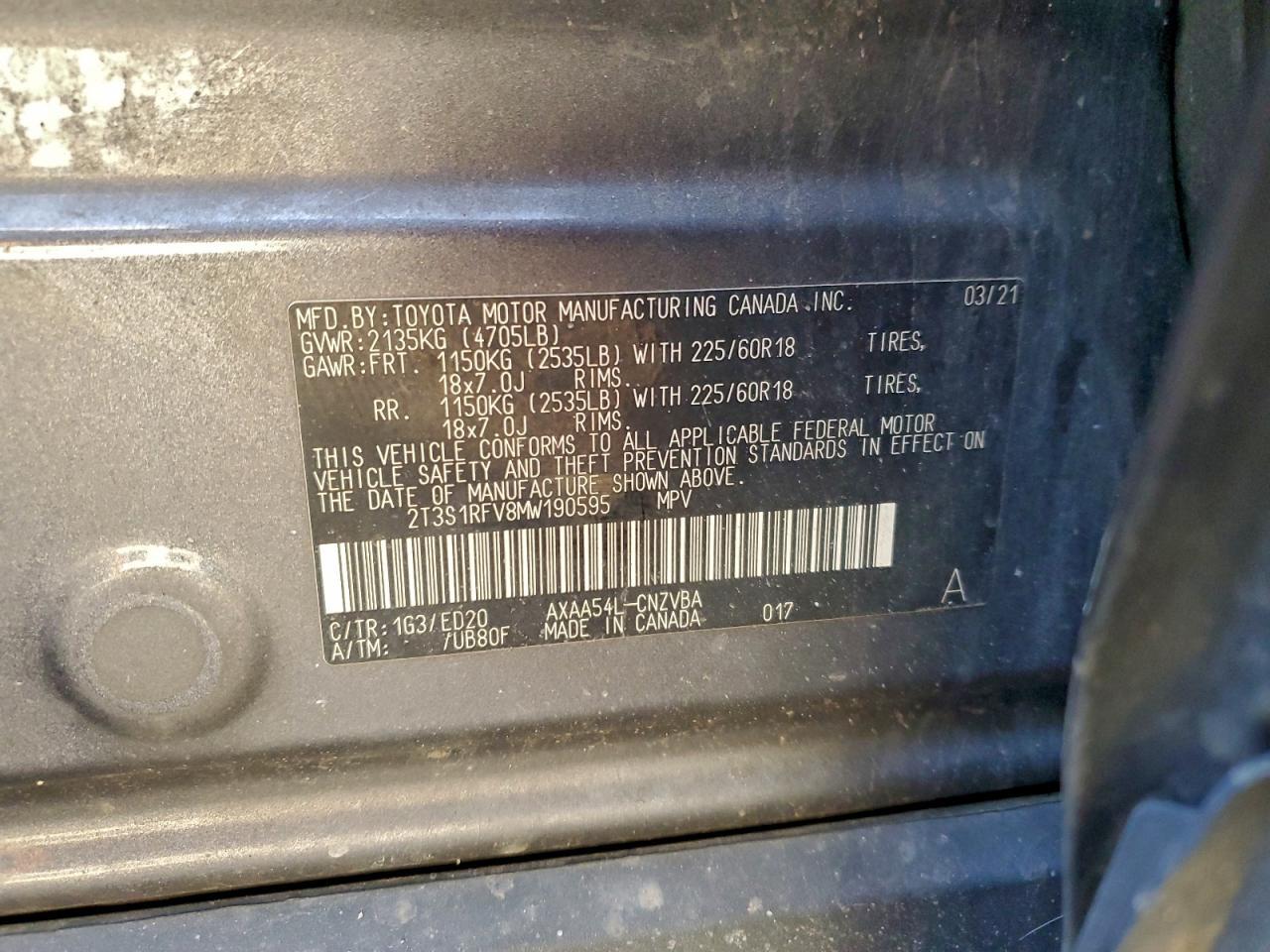 2021 TOYOTA RAV4