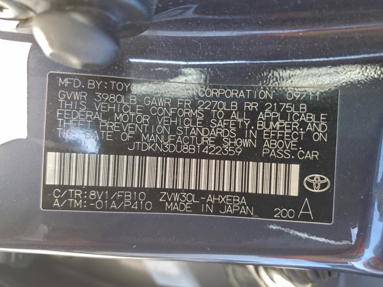2011 TOYOTA PRIUS