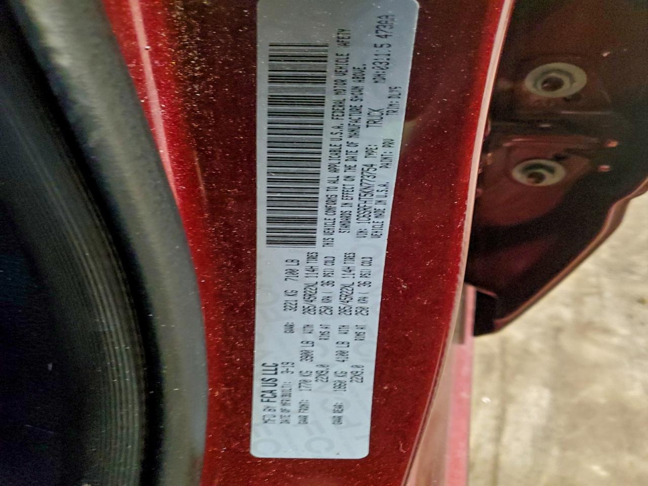 2019 RAM 1500