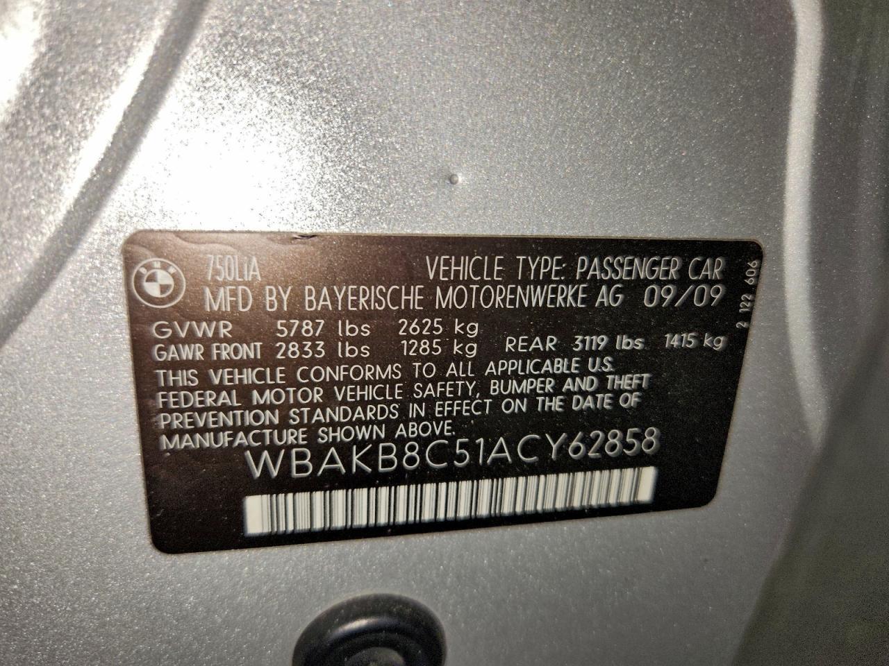 2010 BMW 7 series