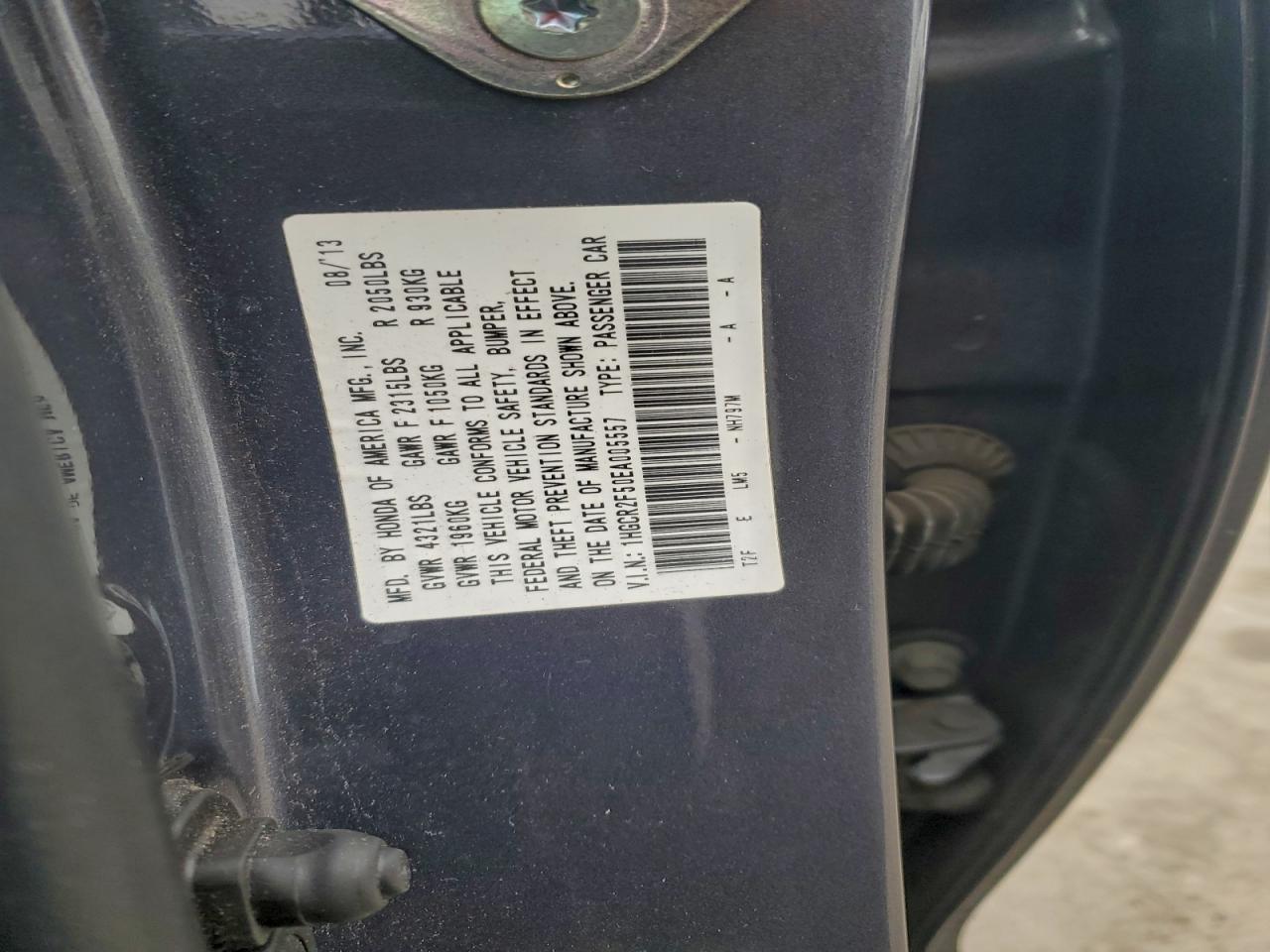 2014 HONDA ACCORD