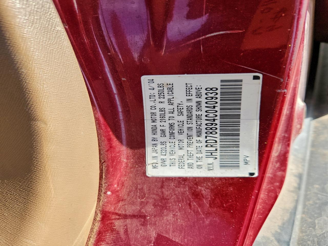 2004 HONDA CR-V