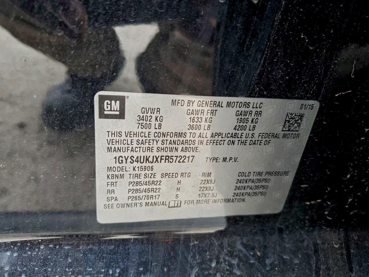 2015 CADILLAC Escalade ESV