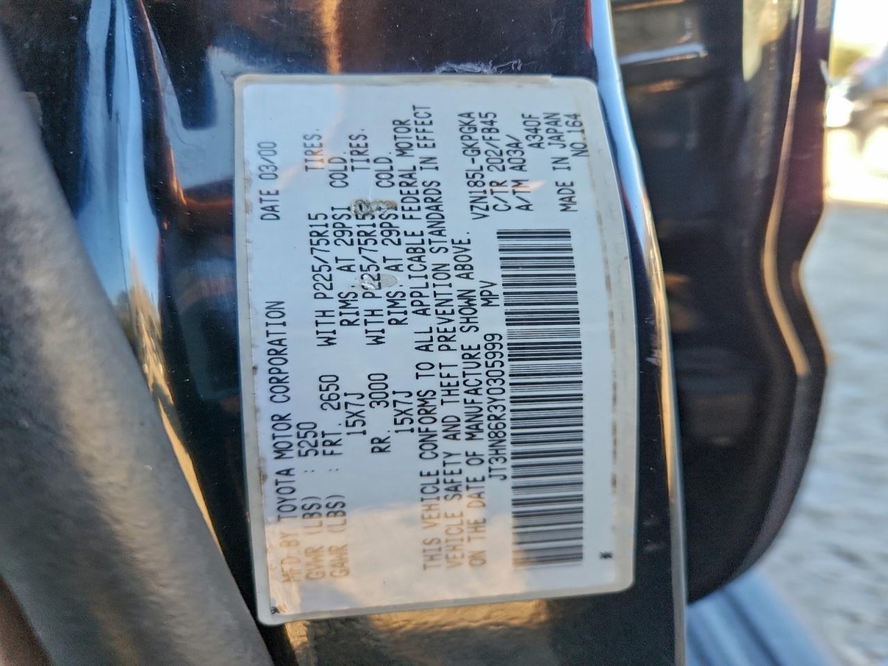 2000 TOYOTA 4Runner