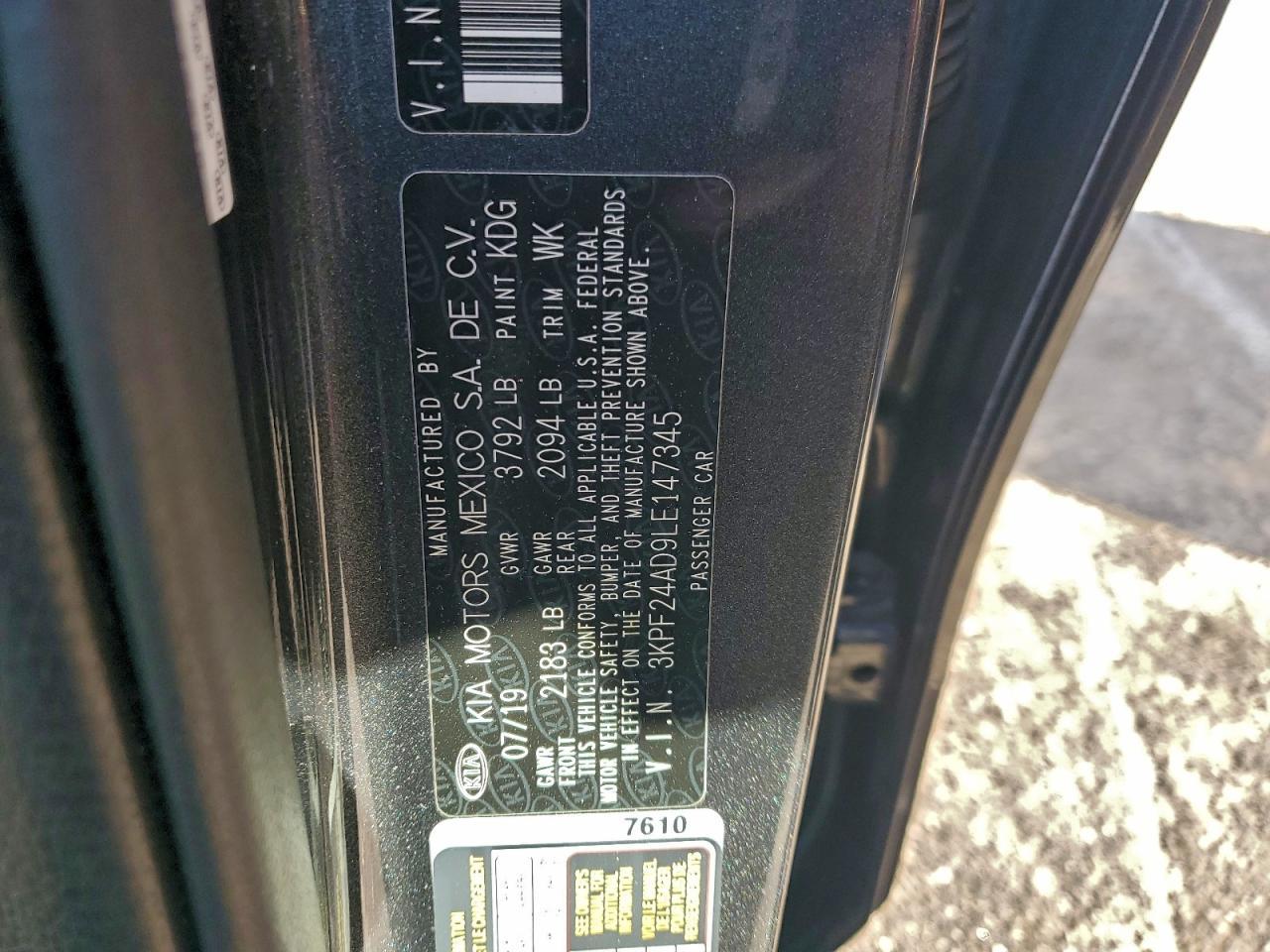 2020 KIA FORTE