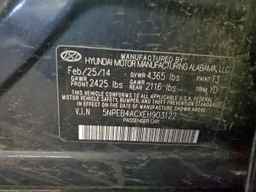 2014 HYUNDAI SONATA