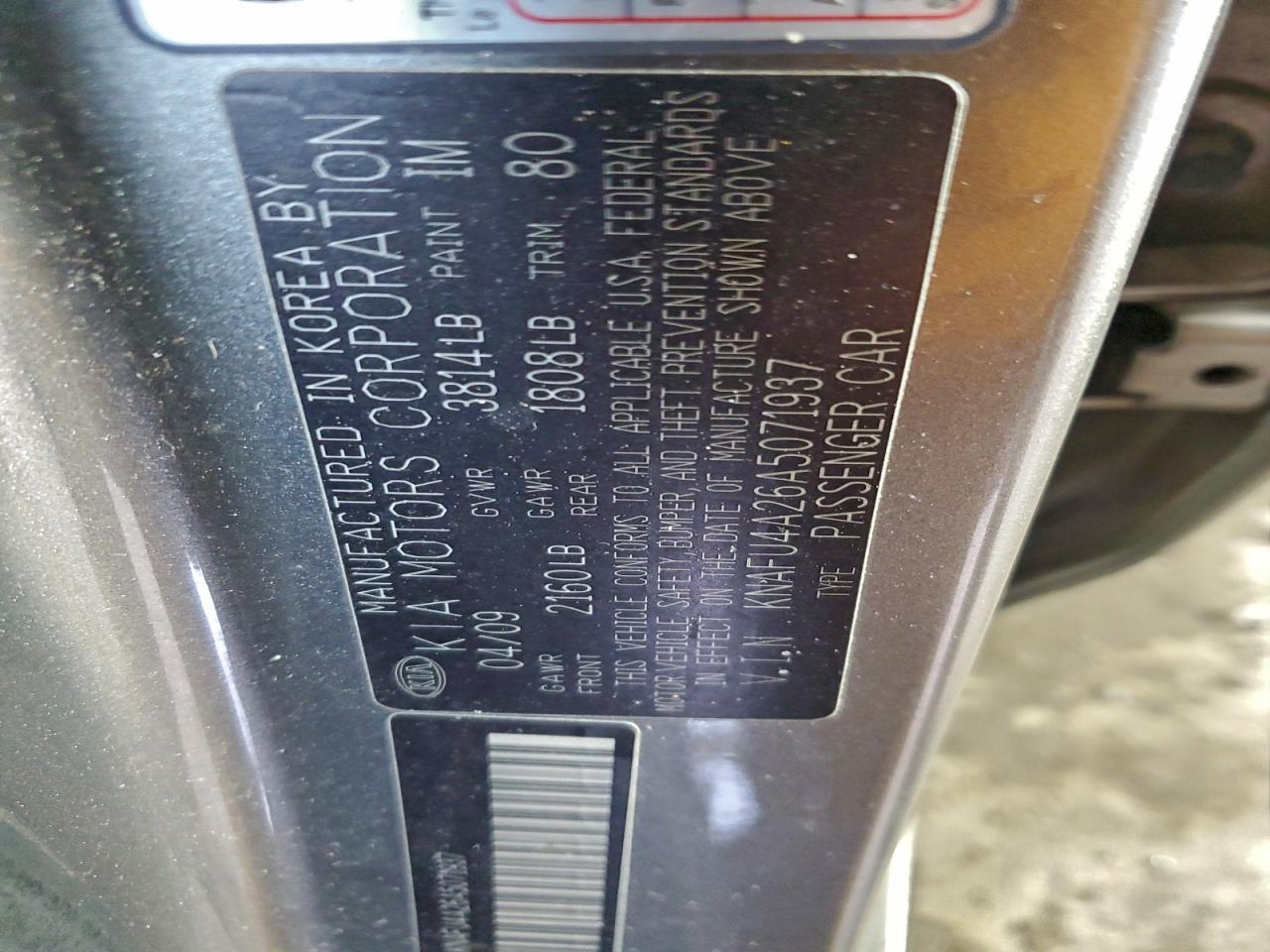 2010 KIA FORTE
