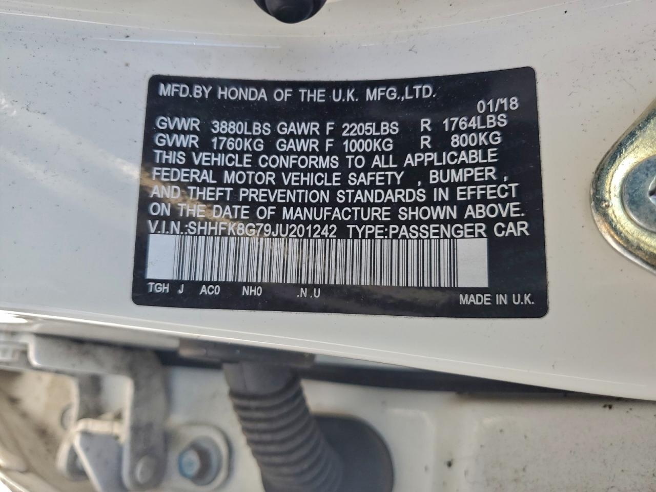 2018 HONDA CIVIC