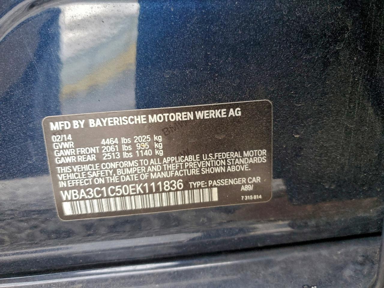 2014 BMW 3 SERIES