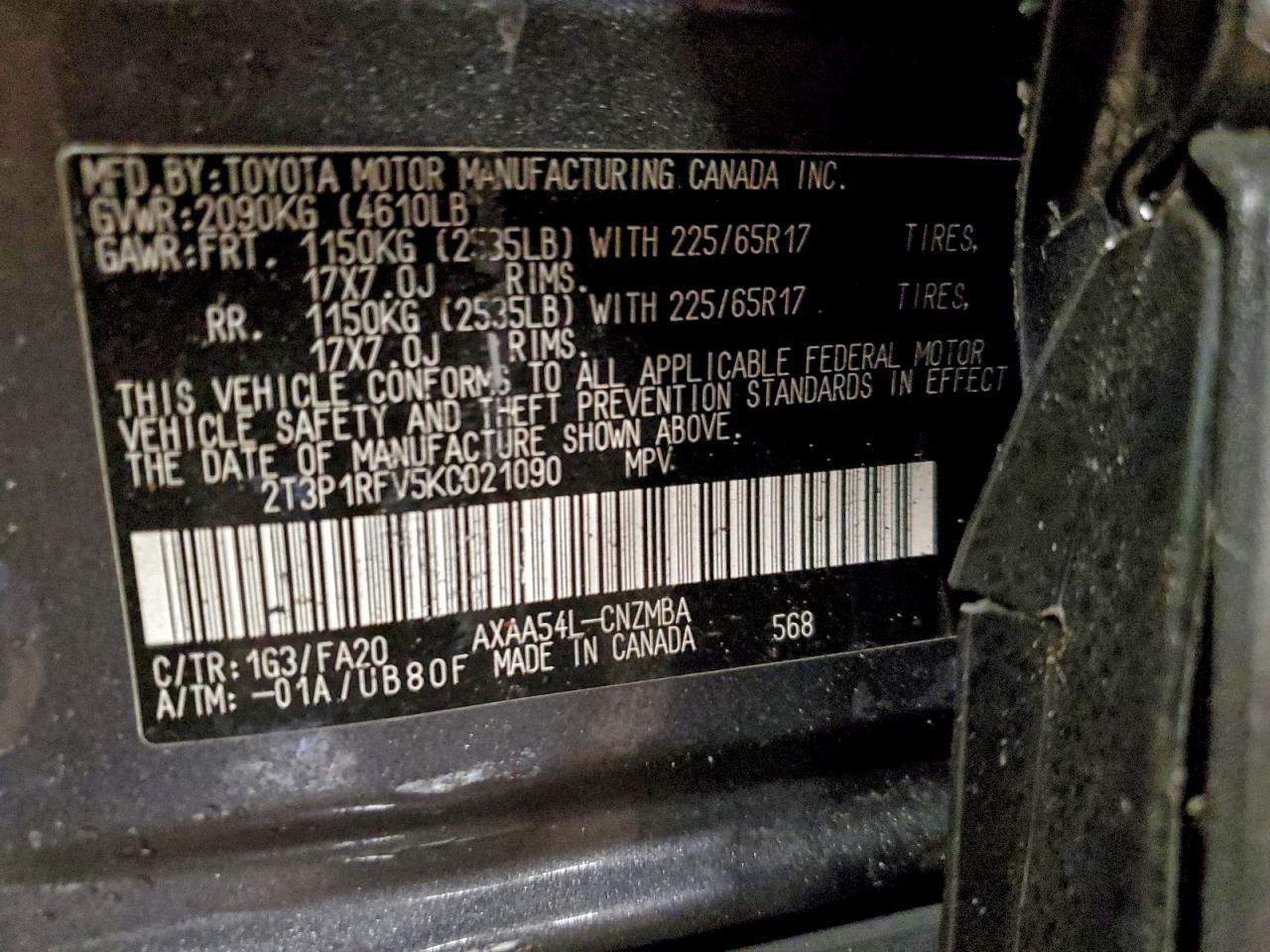 2019 TOYOTA RAV4