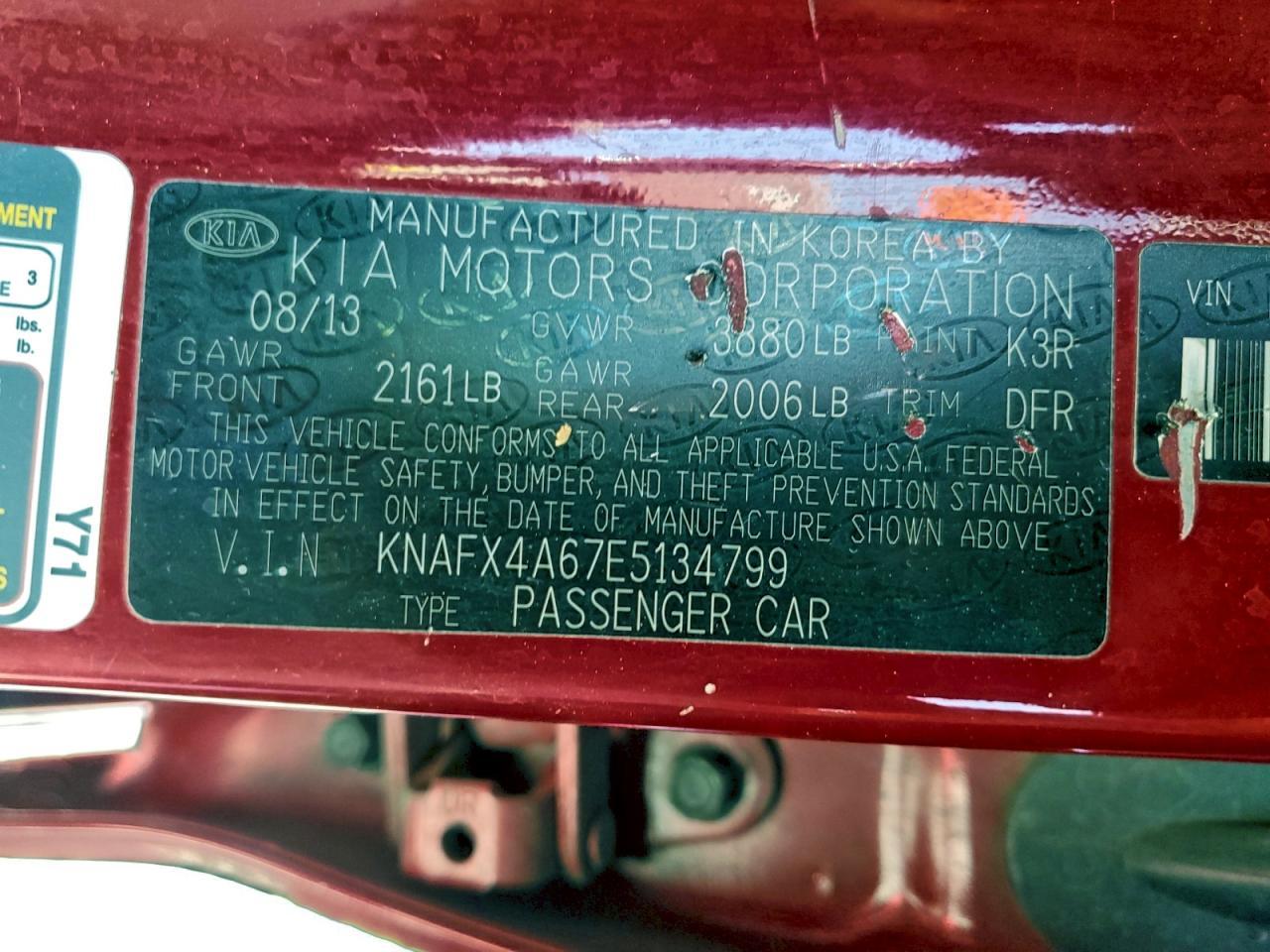 2014 KIA FORTE