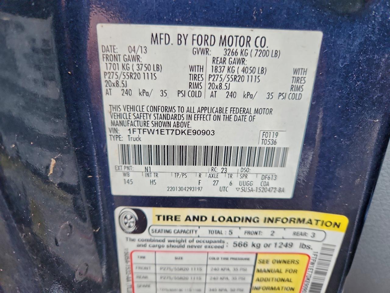 2013 FORD F-150