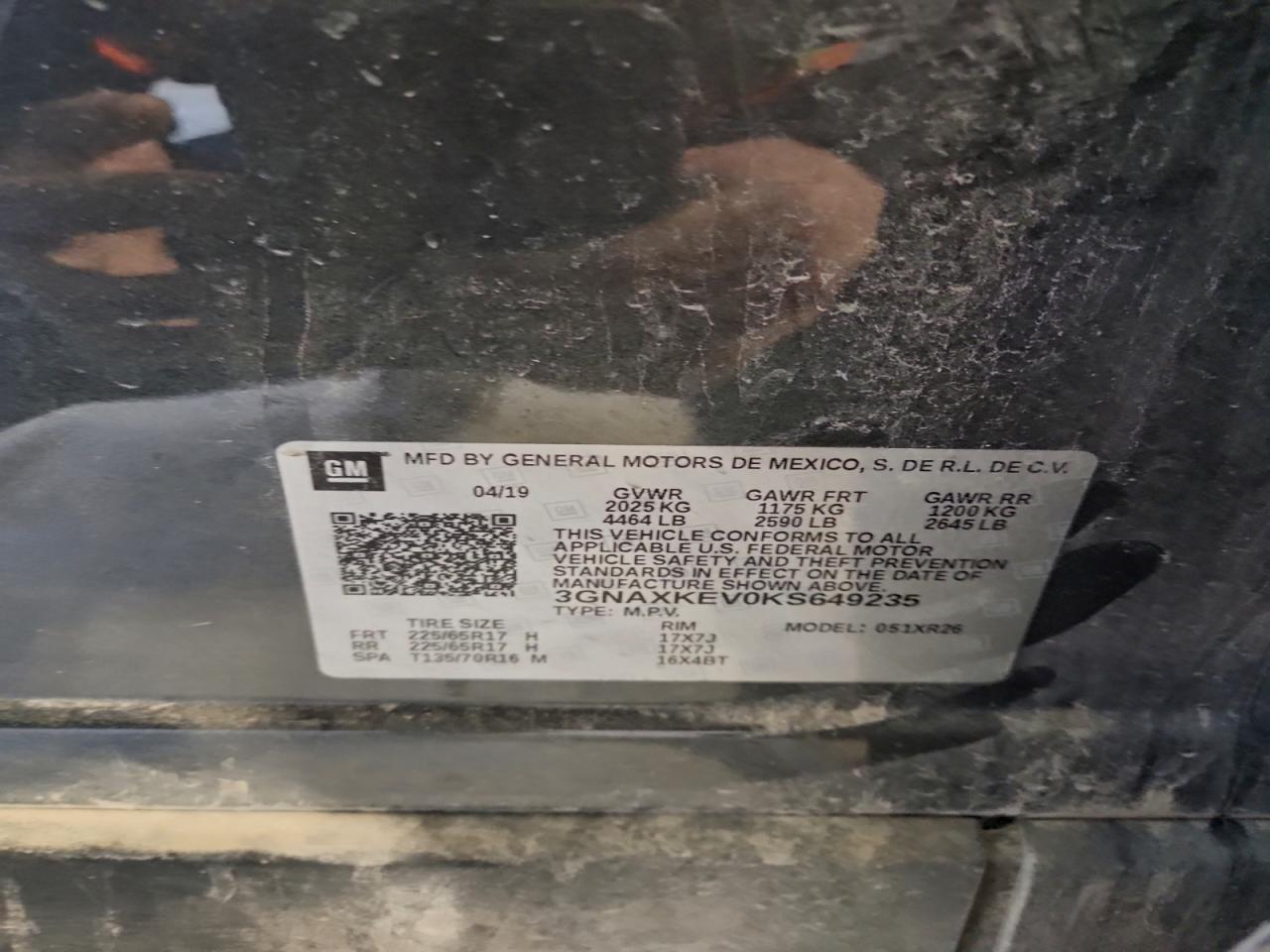 2019 CHEVROLET EQUINOX