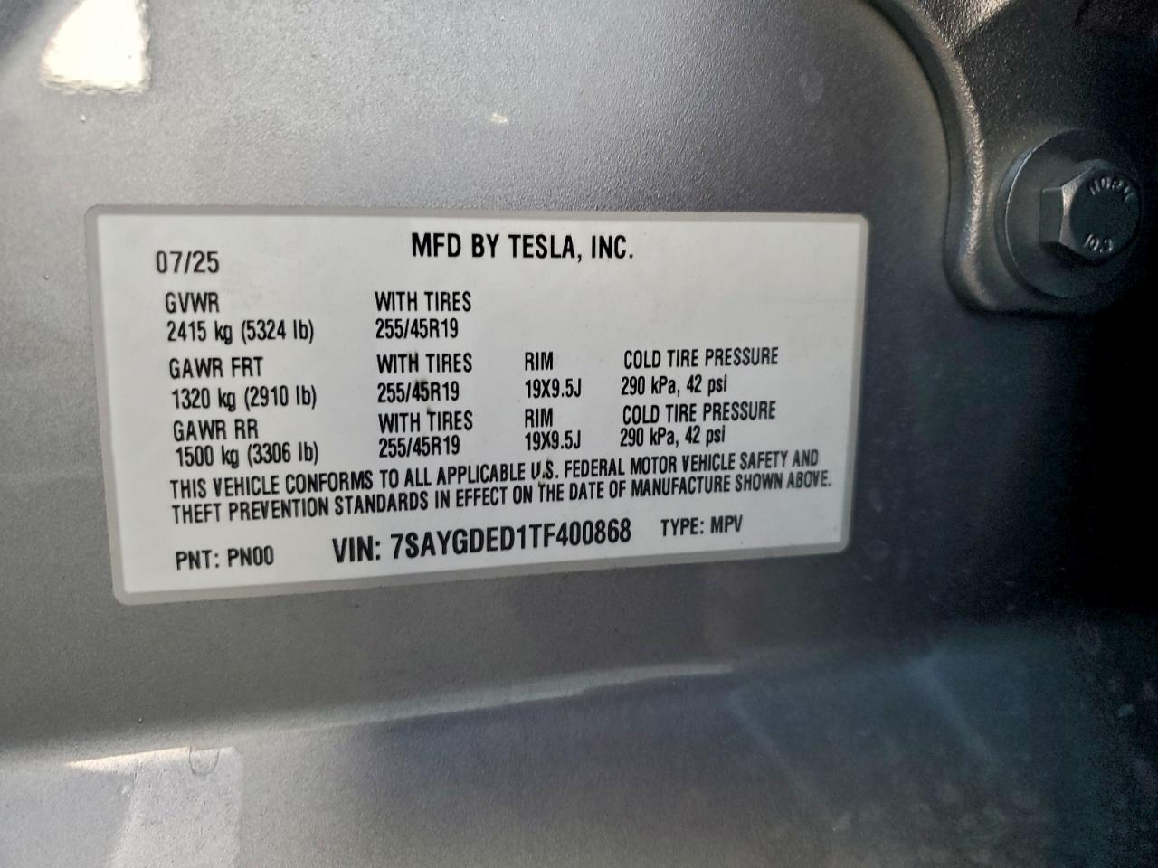 2026 TESLA MODEL Y