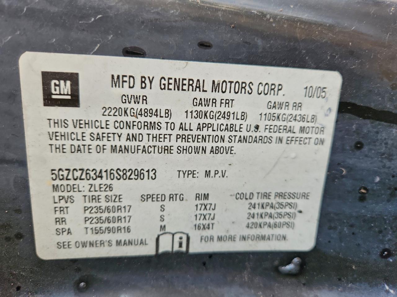 2006 SATURN Vue