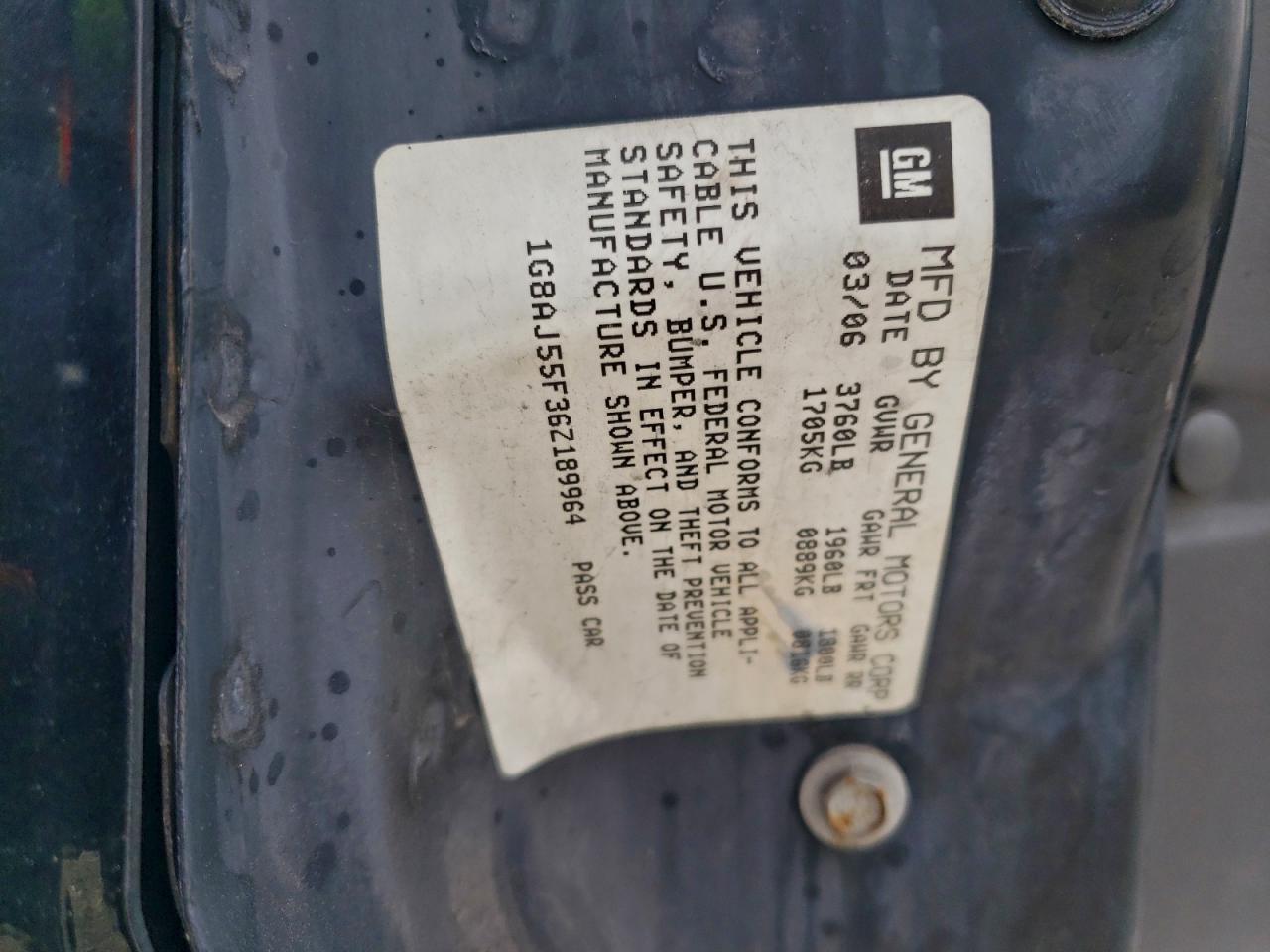 2006 SATURN Ion
