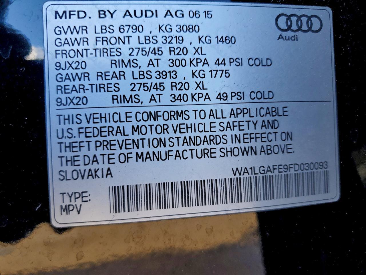 2015 AUDI Q7