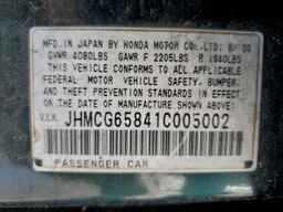 2001 HONDA ACCORD