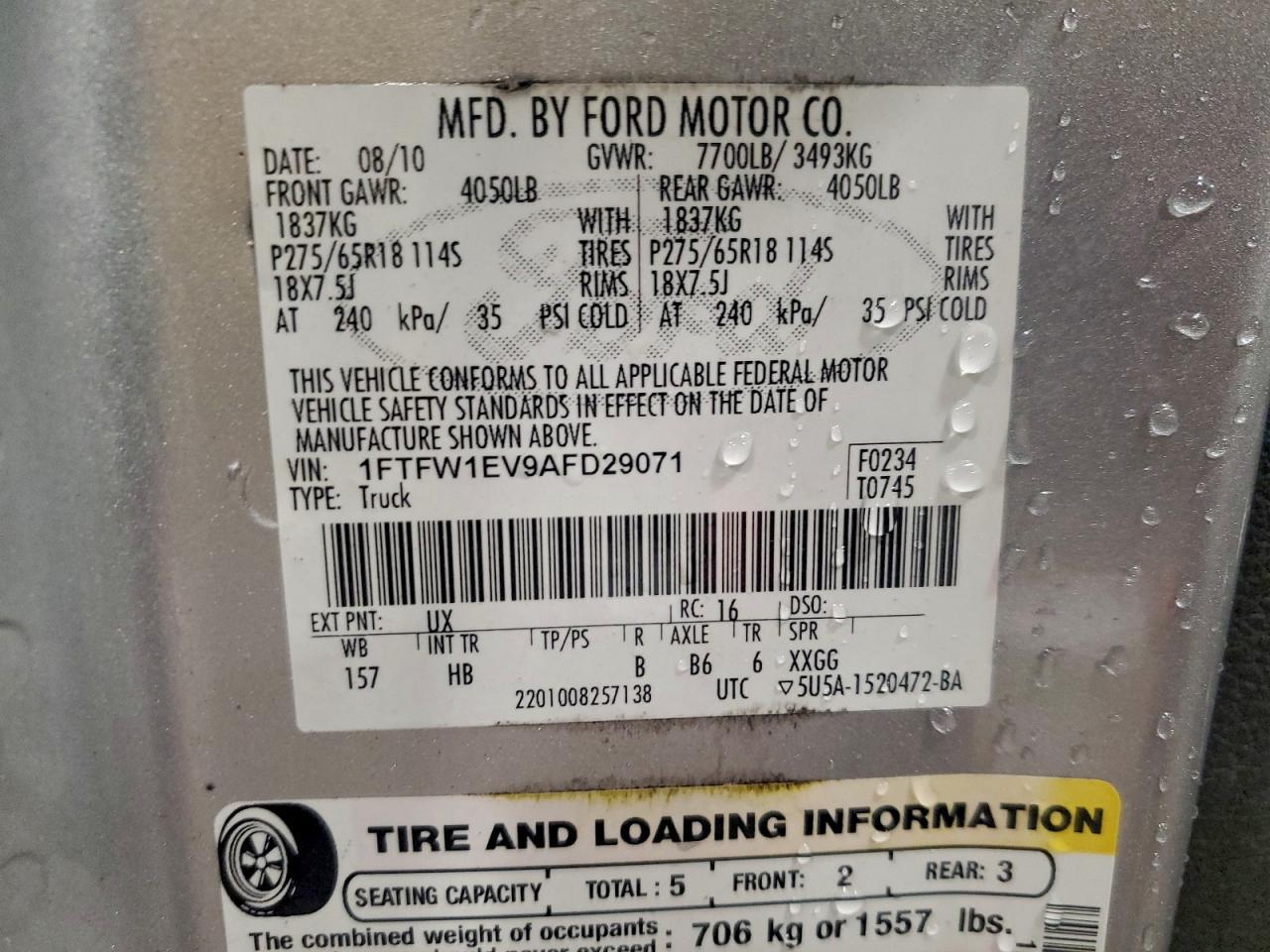 2010 FORD F-150