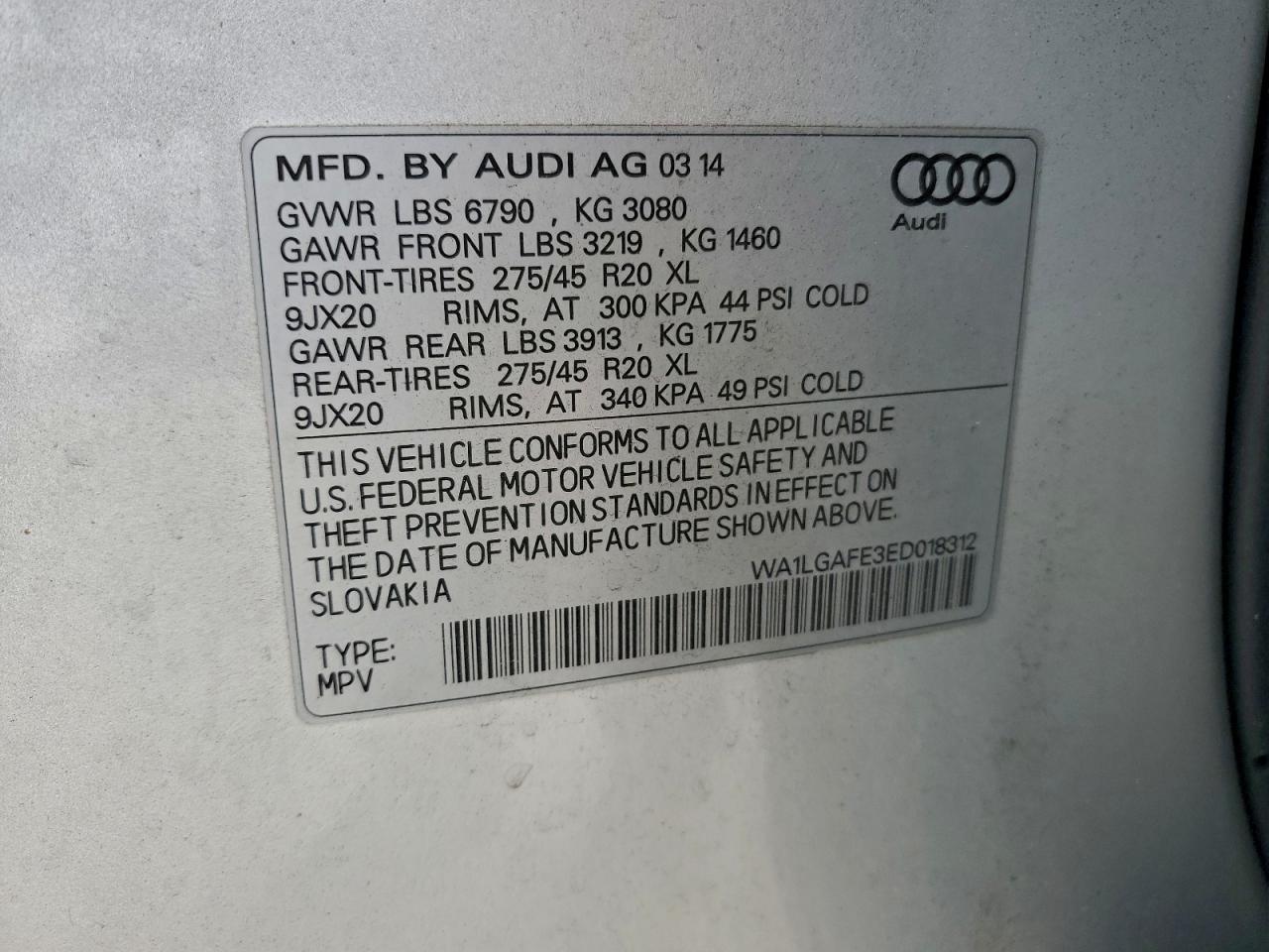 2014 AUDI Q7