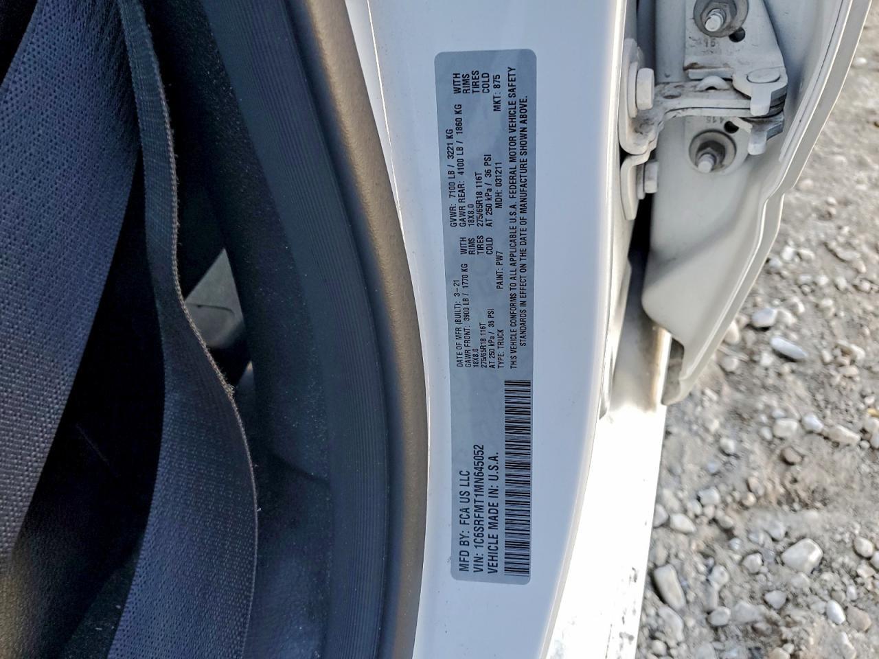 2021 RAM 1500