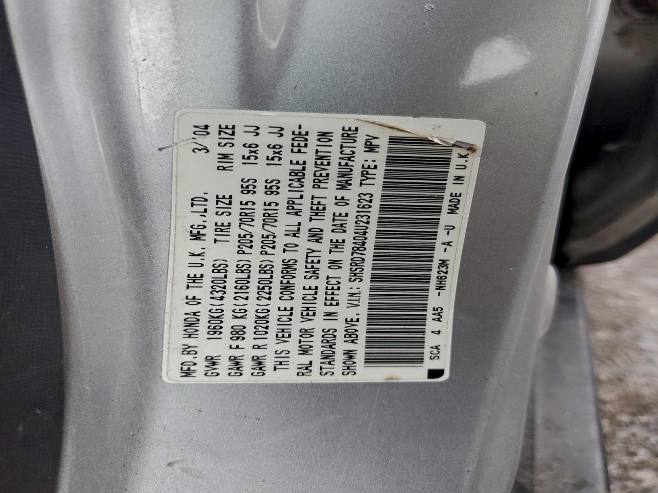 2004 HONDA CR-V